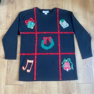 Vintage Ugly Christmas Sweater Sweatshirt Women’s Size Large